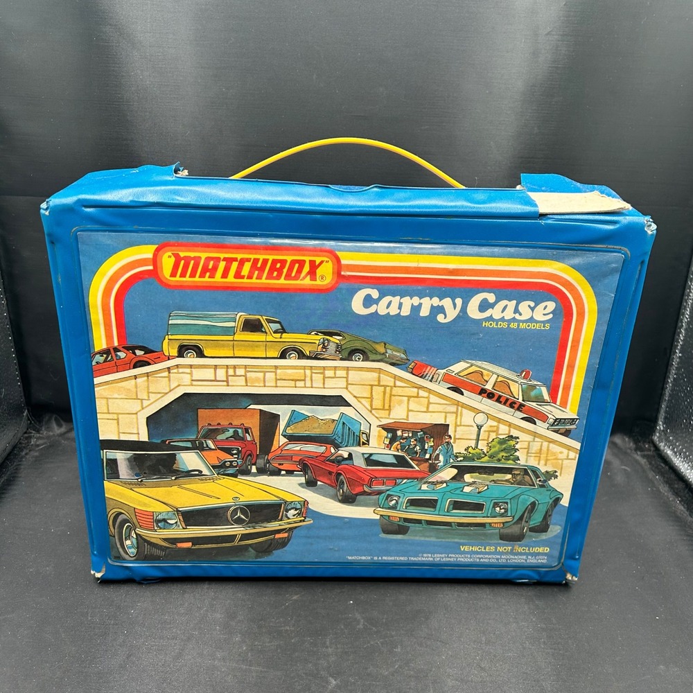 Matchbox Carry Case‎ Vintage 1978 Missing One Layer 24 Toy Car Storage Organizer